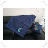 Z Tiny Blanket - Family Souvenir - Mini couverture - Modèle WAVE 1 appliqué - Taille S [ZTBL-MW1A]