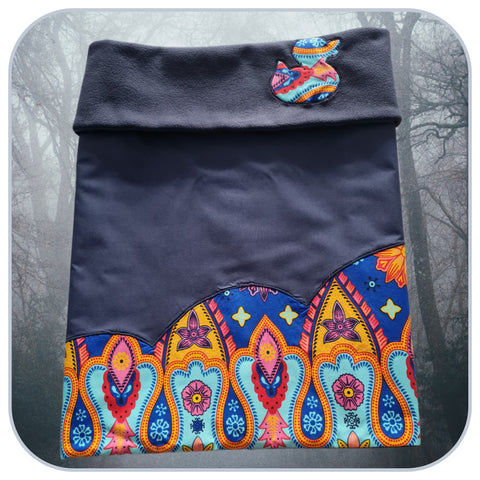 Z Tiny Blanket - Family Souvenir - Mini couverture plaid - Modèle WAVE 1 à 3 appliqués - Taille L [ZTBL-MW123A]