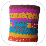 [B2B] - Mini couverture plaid home déco - Modèle PLAIN 1 à 3 appliqués - Taille L [ZTBL-MP1B]