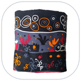 [B2B] - Mini couverture plaid home déco - Modèle PLAIN 1 à 3 appliqués - Taille L [ZTBL-MP1D]