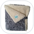 [B2C] - Mini manta decorativa para el hogar - Modelo LISO con 1 a 3 apliques - Talla L [ZTBL-MP1A]