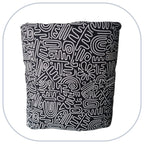 [B2C] - Mini manta decorativa para el hogar - Modelo LISO con 1 a 3 apliques - Talla L [ZTBL-MP1A]