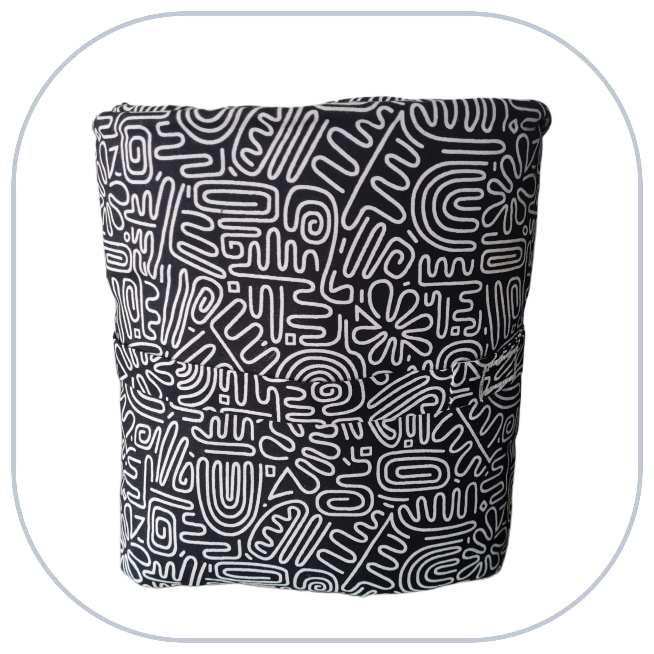 [B2C] - Mini couverture plaid home déco - Modèle PLAIN 1 à 3 appliqués - Taille L [ZTBL-MP1A]