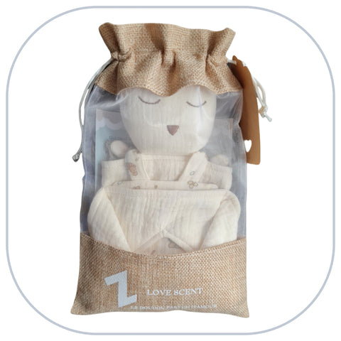 Doudou Love Scent Collection Tout BIO -  Modèle Ours ZEN [PELDD OZTB-PAR]