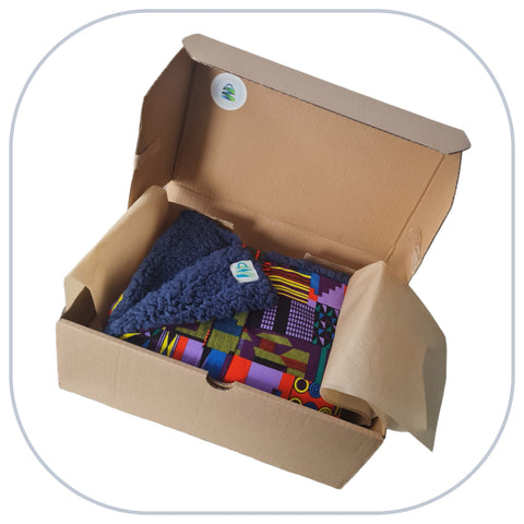 [B2C] BOX Mini couverture plaid home déco - Modèle PLAIN 1 à 3 appliqués - Taille L [ZTBL-MP1L]