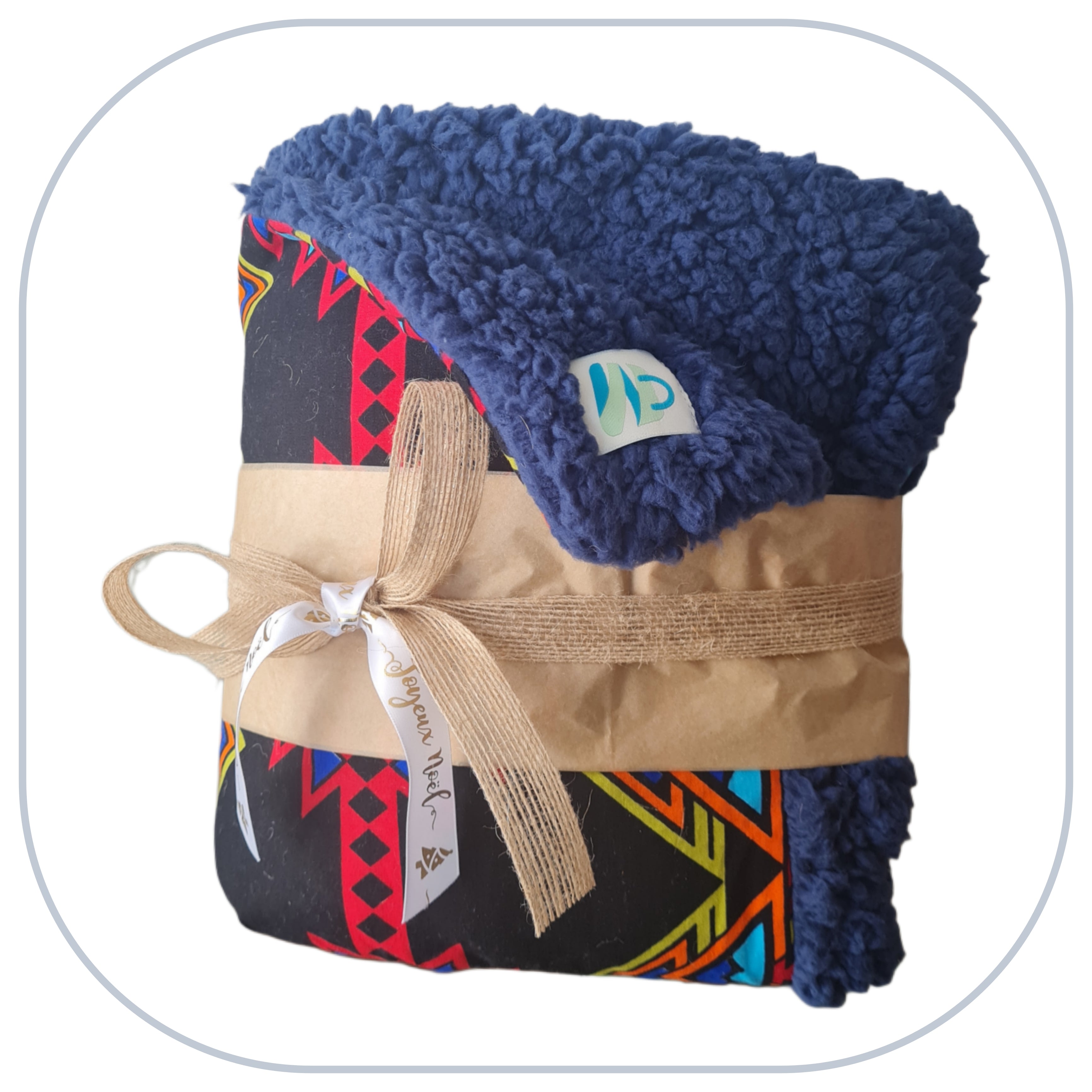 [B2C] - Mini couvertures plaids home déco - Modèle PLAIN 1 à 3 appliqués - Taille L [ZTBL-MP1J]