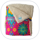 [B2B] - Mini couvertures plaids home déco - Modèle PLAIN 1 à 3 appliqués - Taille L [ZTBL-MP1G]