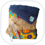 Z Tiny Blanket sherpa Couverture "EVEIL bébé - Orange"