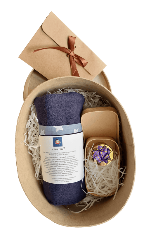 BOX Bijoux Maman-Bébé "COURONNE"- Bague argent rhodié [BOX BT2-FREU B2B]