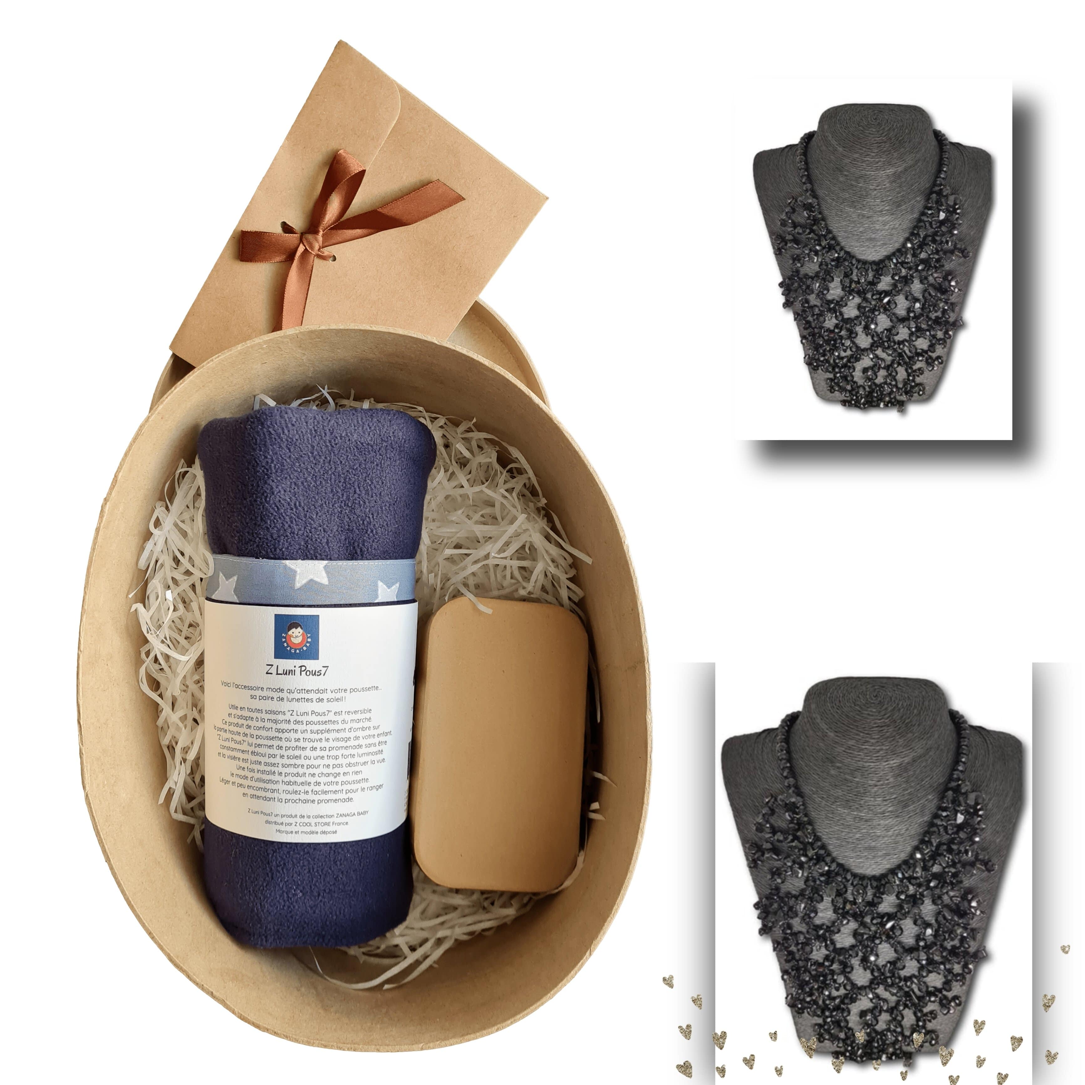 BOX Bijoux Maman-Bébé - Rivière "ONYX" [BOX BT13-FREU B2B]