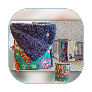 Z Tiny Blanket sherpa Couverture Plaid bébé/enfants "Ocean Green" [ZB-ZTBSR13-FREU B2C]